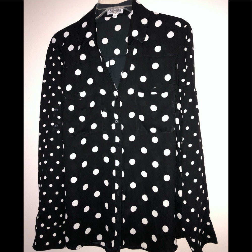 2 Express Long Sleeve Portofino shirt SZ Large L